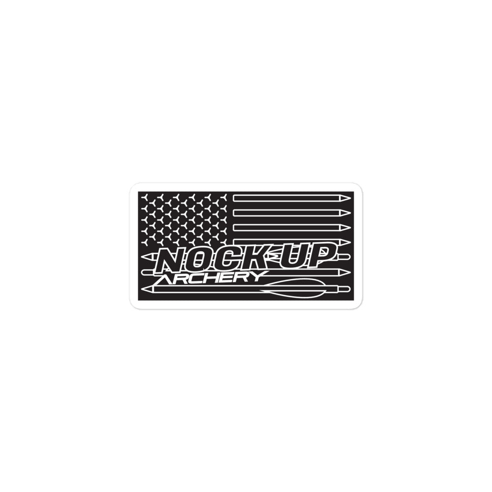 Nock Up American Archery Flag Stickers