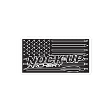 Load image into Gallery viewer, Nock Up American Archery Flag Stickers
