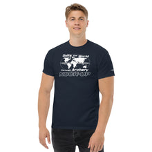 Load image into Gallery viewer, Nock Up Archery Unite The World Men&#39;s Classic Tee
