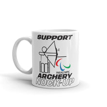 Load image into Gallery viewer, Nock Up Archery Paralympic White Glossy Mug
