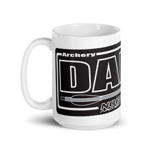 Load image into Gallery viewer, Nock Up Archery DAD White Glossy Mug
