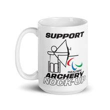 Load image into Gallery viewer, Nock Up Archery Paralympic White Glossy Mug
