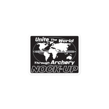 Load image into Gallery viewer, Nock Up Archery Unite The World Stickers
