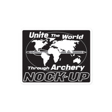 Load image into Gallery viewer, Nock Up Archery Unite The World Stickers
