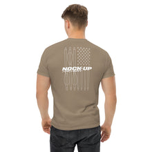 Load image into Gallery viewer, Nock Up Logo American Archery Flag Men&#39;s Classic Tee
