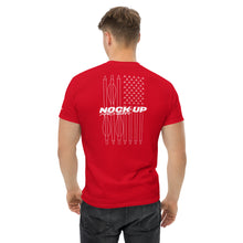 Load image into Gallery viewer, Nock Up Logo American Archery Flag Men&#39;s Classic Tee
