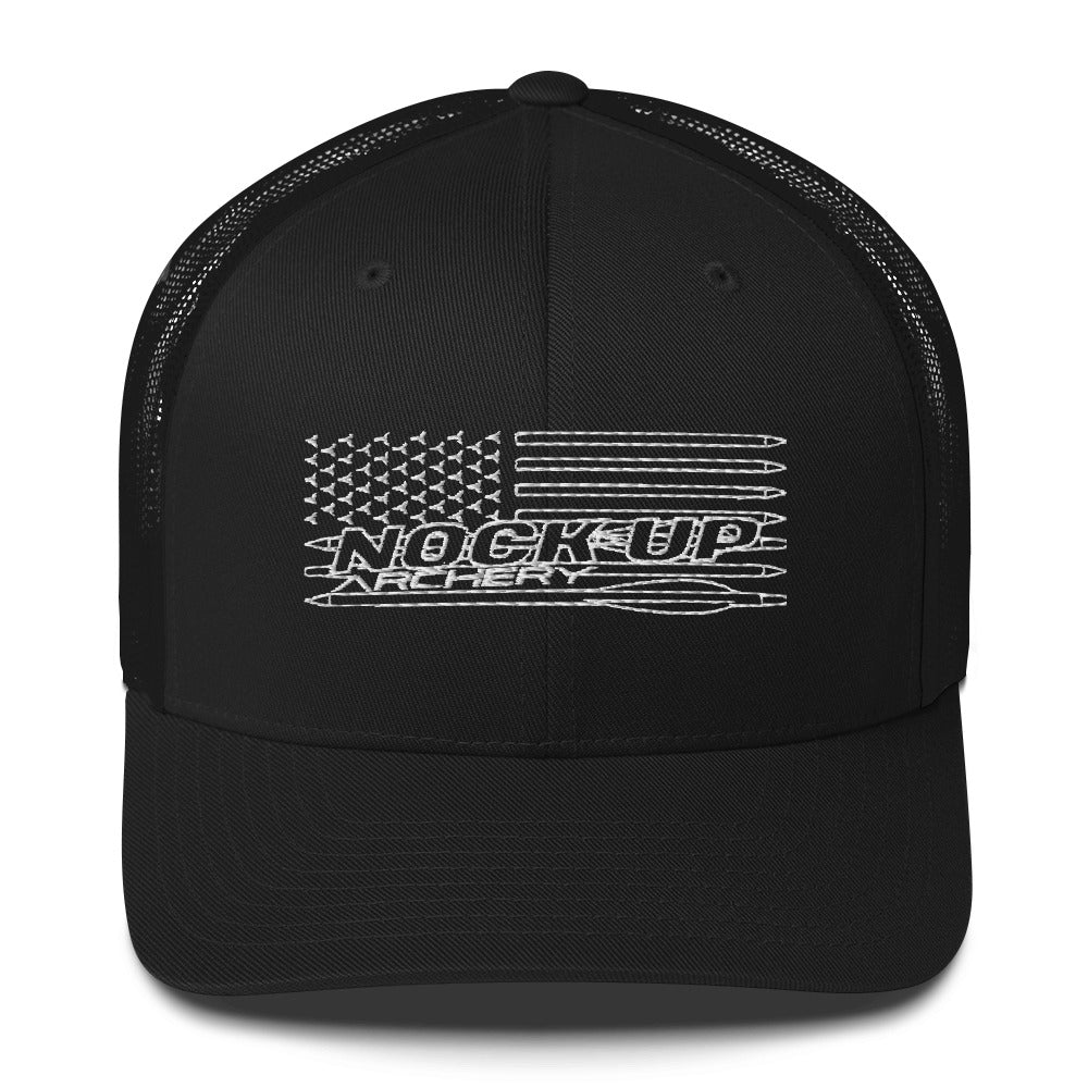 Nock Up American Archery Flag Trucker Cap