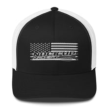 Load image into Gallery viewer, Nock Up American Archery Flag v2 Trucker Cap
