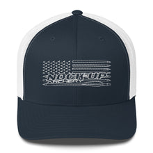 Load image into Gallery viewer, Nock Up American Archery Flag Trucker Cap
