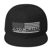 Load image into Gallery viewer, Nock Up American Archery Flag v2 Snapback Hat
