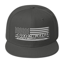 Load image into Gallery viewer, Nock Up American Archery Flag v2 Snapback Hat
