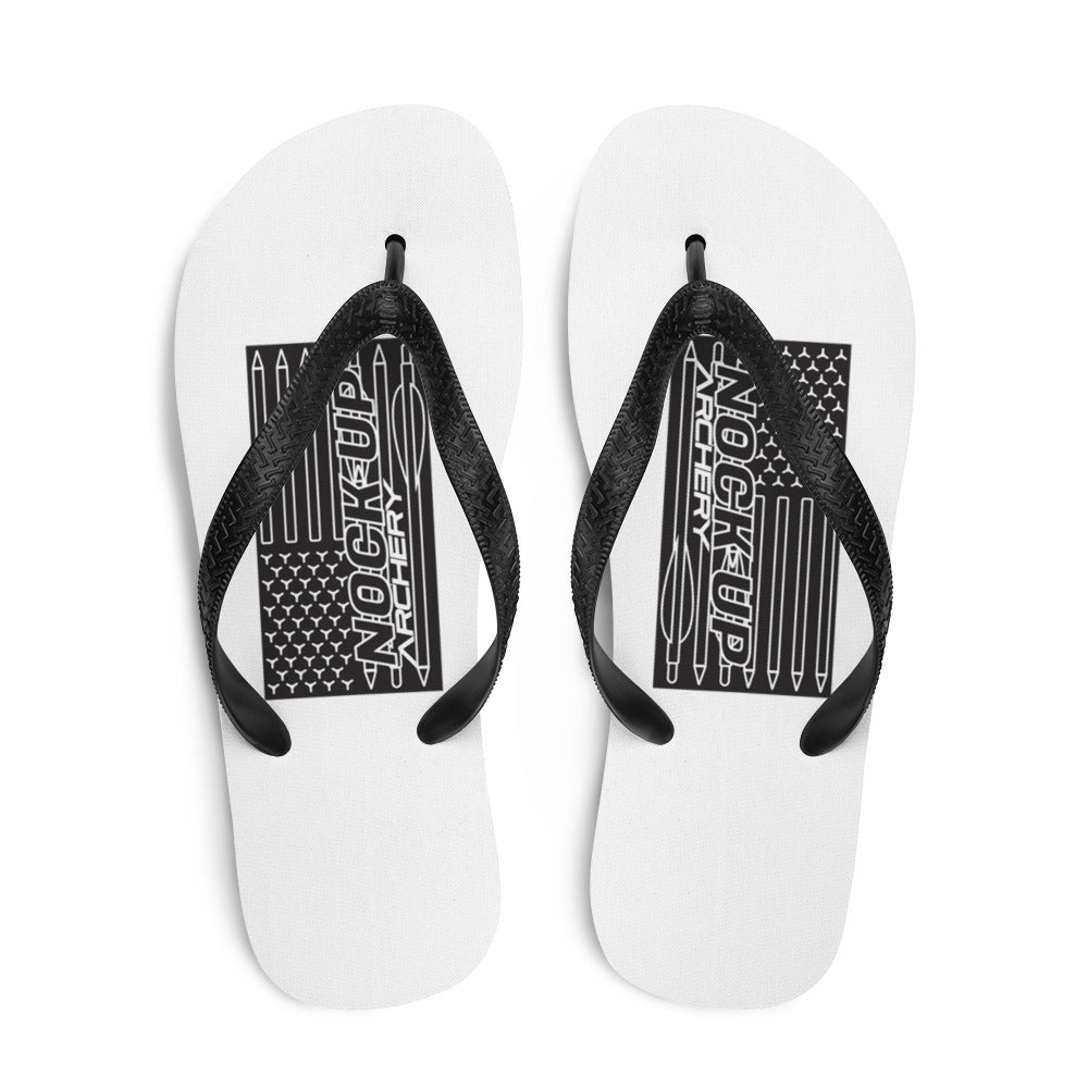 Nock Up American Archery Flag Flip-Flops