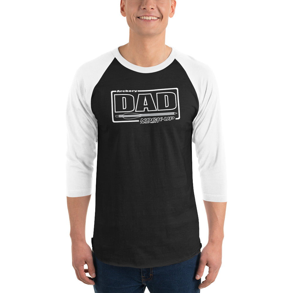 Nock Up Archery DAD 3/4 Sleeve Raglan Shirt