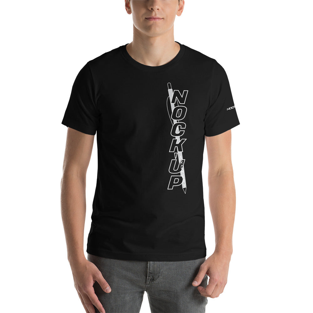 Nock Up Archery Vertical Logo Unisex T-Shirt