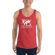 Load image into Gallery viewer, Nock Up Archery Unite The World Unisex Tank Top
