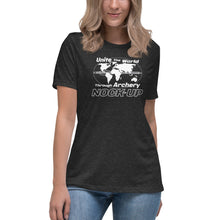 Load image into Gallery viewer, Nock Up Archery Unite The World Women&#39;s Relaxed T-Shirt
