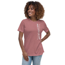 Load image into Gallery viewer, Nock Up Archery Vertical Logo Women&#39;s Relaxed T-Shirt
