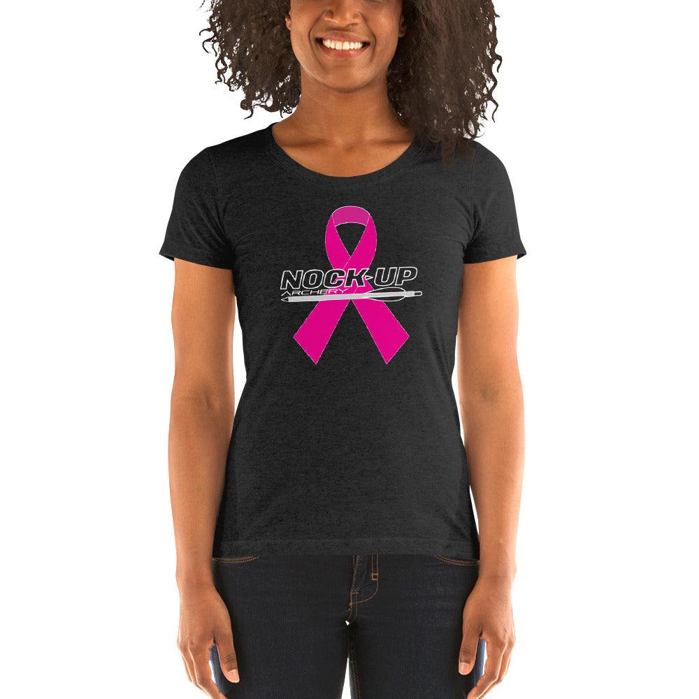 Nock Up Archery Breast Cancer Ladies T-shirt